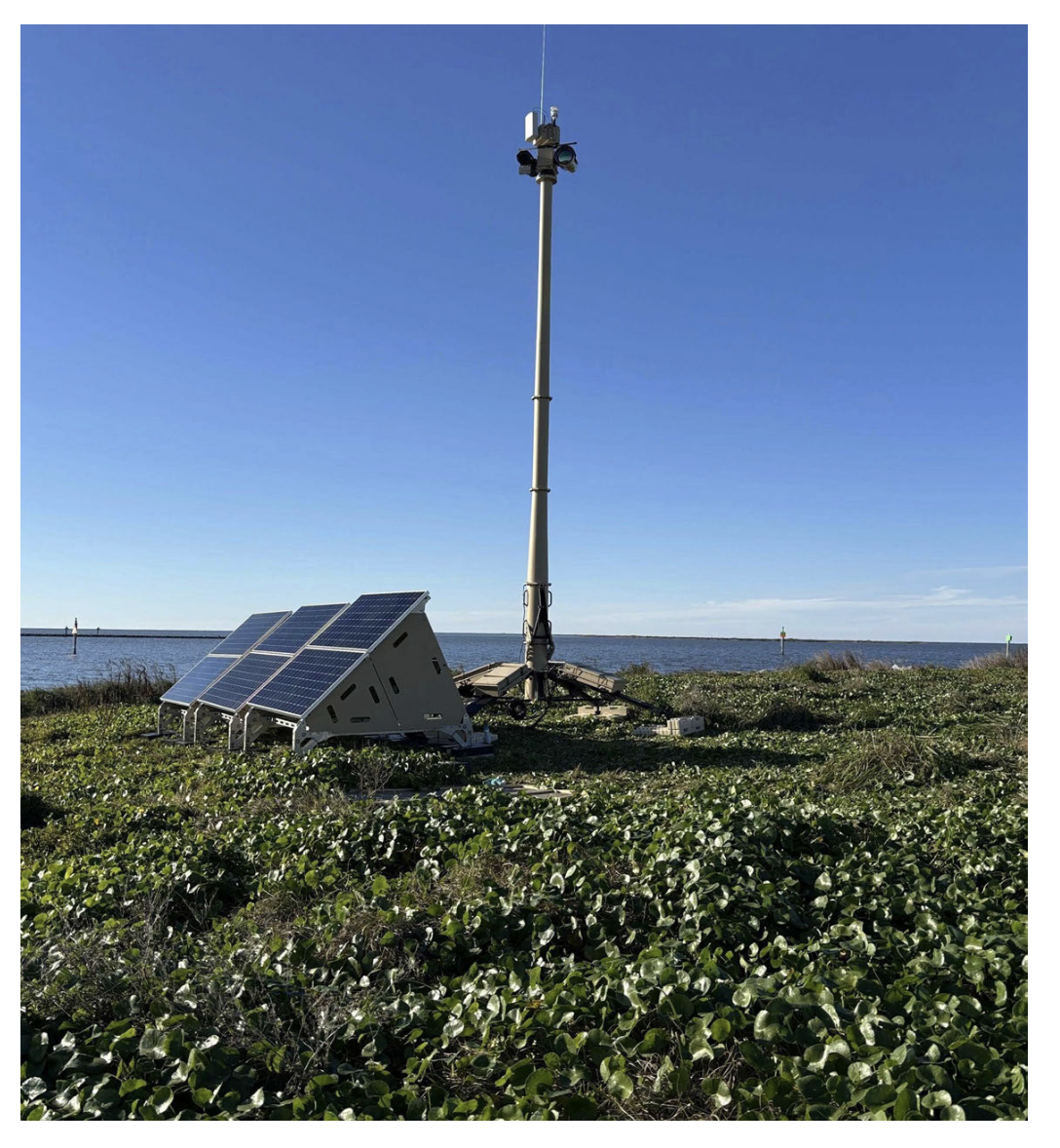 image of surveillance tower from public records